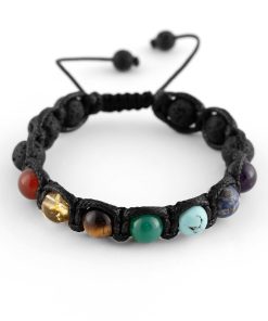 دستبند سنگ هفت چاکرا مدل 15